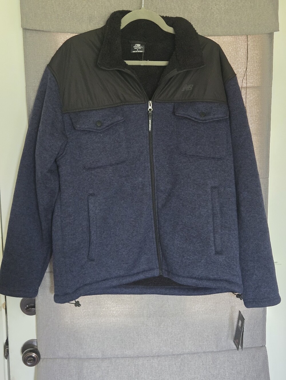 Mens New Balance fleece lined coat Size Large